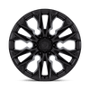 Flame - 20in, Cast Aluminum, Blackout, 20X9, 6X5.5, 1mm, 194933291373,, 194933291373