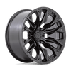 Flame - 20in, Cast Aluminum, Blackout, 20X9, 6X5.5, 20mm, 194933196593,, 194933196593