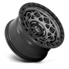 Unit - 17in, Cast Aluminum, Gunmetal W/ Matte Black Ring, 17X9, 6X5.5, -12mm, 194933118632,, 194933118632