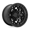 Unit - 17in, Cast Aluminum, Matte Black W/ M-Black Ring, 17X9, 6X135, -12mm, 194933118441,, 194933118441