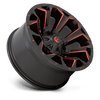 Assault - 20in, Cast Aluminum, Matte Black Red Milled, 20X10, 6X135/5.5, -22mm, 194933161232,, 194933161232