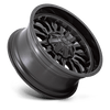 Arc - 22in, Cast Aluminum, Matte Black W/ Gloss Black Lip, 22X10, 8X180, -18mm, 194933211708, SAEJ2530, 194933211708