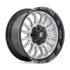 Arc - 20in, Cast Aluminum, Silver Brush Face W/ Blk Lip, 20X10, 8X180, -18mm, 194933211579, SAEJ2530, 194933211579