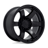 Rush - 18in, Cast Aluminum, Satin Black, 18X9, 6X5.5, -12mm, 194933174096, SAEJ2530, 194933174096