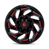 Reaction - 20in, Cast Aluminum, Gloss Black Milled W/ Red Tint, 20X9, 8X170, 1mm, 194933072651,, 194933072651