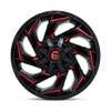 Reaction - 18in, Cast Aluminum, Gloss Black Milled W/ Red Tint, 18X9, 6X135/5.5, 1mm, 194933113422,, 194933113422