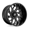 Runner - 22in, Cast Aluminum, Gloss Black Milled, 22X10, 6X5.5, -18mm, 194933024117,, 194933024117