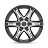 Mainline - 17in, Cast Aluminum, Gloss Black Machined, 17X8, 5X4.5, 25mm, 885463011165, SAEJ2530, 885463011165