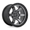 Kicker - 17in, Cast Aluminum, Matte Gunmetal Black Bead Ring, 17X9, 6X5.5, -12mm, 885463875415,, 885463875415