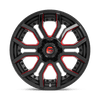 Rage - 20in, Cast Aluminum, Gloss Black Red Tinted Clear, 20X9, 6X135/5.5, 1mm, 194933006496,, 194933006496