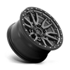 Rebel - 16in, Cast Aluminum, Matte Gunmetal Black Bead Ring, 16X8, 6X5.5, 1mm, 194933114177,, 194933114177