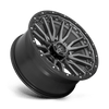 Rebel - 22in, Cast Aluminum, Matte Gunmetal Black Bead Ring, 22X10, 8X6.5, -18mm, 885463921433,, 885463921433