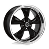 Torq Thrust M - 17in, Cast Aluminum, Gloss Black W/ Machined Lip, 17X7.5, 5X115, 45mm, 885463084428, SAEJ2530, 885463084428
