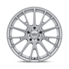 AR904 - 16in, Cast Aluminum, Silver Machined, 16X7, 5X4.5, 40mm, 885463089812, SAEJ2530 JWL VIA, 885463089812