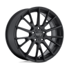 AR904 - 16in, Cast Aluminum, Satin Black, 16X7, 5X4.5, 40mm, 885463089591, SAEJ2530 JWL VIA, 885463089591