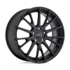 AR904 - 16in, Cast Aluminum, Satin Black, 16X7, 5X112, 40mm, 885463089614, SAEJ2530 JWL VIA, 885463089614