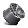 TTF - 20in, Flow Formed Aluminum, Matte Anthracite W/ Machined L, 20X9.5, 5X4.5, 32mm, 194933305315,, 194933305315
