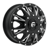 Throttle - 17in, Cast Aluminum, Matte Black Milled, 17X6.5, 8X200, 129mm, 885463835105,, 885463835105
