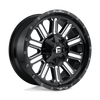Hardline - 20in, Cast Aluminum, Gloss Black Milled, 20X9, 8X6.5, 1mm, 885463862095,, 885463862095