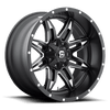 Lethal - 15in, Cast Aluminum, Matte Black Milled, 15X10, 5X4.5/4.75, -43mm, 885463847054,, 885463847054