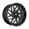 Triton - 22in, Cast Aluminum, Gloss Black Milled, 22X10, 6X135/5.5, -19mm, 885463851372,, 885463851372