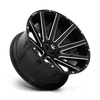 Contra - 24in, Cast Aluminum, Gloss Black Milled, 24X12, 6X135/5.5, -44mm, 885463860282, SAE J2530 JWL VIA, 885463860282