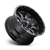 Vandal - 20in, Cast Aluminum, Gloss Black Milled, 20X10, 5X4.5/5.0, -18mm, 885463863351,, 885463863351
