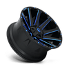 Contra - 20in, Cast Aluminum, Gloss Black Blue Tinted Clear, 20X10, 5X5.5/150, -18mm, 885463866543, SAE J2530 JWL VIA, 885463866543