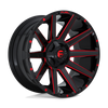 Contra - 22in, Cast Aluminum, Gloss Black Red Tinted Clear, 22X12, 6X135/5.5, -43mm, 885463866383, SAE J2530 JWL VIA, 885463866383