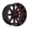 Contra - 22in, Cast Aluminum, Gloss Black Red Tinted Clear, 22X12, 6X135/5.5, -43mm, 885463866383, SAE J2530 JWL VIA, 885463866383