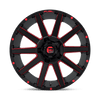 Contra - 22in, Cast Aluminum, Gloss Black Red Tinted Clear, 22X12, 6X135/5.5, -43mm, 885463866383, SAE J2530 JWL VIA, 885463866383