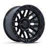 Rail - 17in, Cast Aluminum, Matte Black W/ Gloss Black Lip, 17X9, 6X5.5, -12mm, 194933403011, SAEJ2530, 194933403011