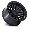 Rail - 17in, Cast Aluminum, Matte Black W/ Gloss Black Lip, 17X9, 6X5.5, -12mm, 194933403011, SAEJ2530, 194933403011