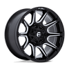Super C - 22in, Cast Aluminum, Gloss Black Milled, 22X10, 6X135/5.5, -18mm, 194933376070, SAE J2530 JWL VIA, 194933376070