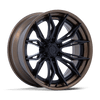 Mutiny - 20in, Fusion Forged, Matte Black W Gloss Bronze Lip, 20X10, 6X135, -18mm, 194933404445, SAEJ2530, 194933404445