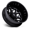 Flux Dually - 20in, Cast Aluminum, Gloss Black Brush Fc Gray Dddt, 20X8.25, 8X200, -227mm, 194933370696, SAE J2530 JWL VIA, 194933370696