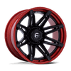 Brawl - 20in, Fusion Forged, Matte Black W/ Candy Red Lip, 20X10, 6X5.5, -18mm, 194933326150,, 194933326150