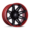 Brawl - 20in, Fusion Forged, Matte Black W/ Candy Red Lip, 20X10, 6X5.5, -18mm, 194933326150,, 194933326150