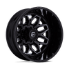 Flux Dually - 20in, Cast Aluminum, Gloss Black Brush Fc Gray Dddt, 20X8.25, 8X210, -227mm, 194933370672, SAE J2530 JWL VIA, 194933370672