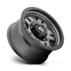 Anza - 17in, Cast Aluminum, Matte Gunmetal Black Bead Ring, 17X8.5, 5X5.5, -6mm, 885463831572,, 885463831572