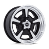 Marauder - 22in, Cast Aluminum, Gloss Black Mch W/ Dia-Cut Lip, 22X9, 5X5.0, 6mm, 194933361472, SAE J2530 JWL VIA, 194933361472
