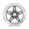 Groove - 18in, Flow Formed Aluminum, Anthracite W/ Diamond Cut Lip, 18X8, 5X4.75, 0mm, 194933199402, SAE J2530 JWL VIA, 194933199402