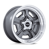 Marauder - 22in, Cast Aluminum, Anthracite W/ Diamond Cut Lip, 22X9, 5X4.75, 6mm, 194933361724, SAE J2530 JWL VIA, 194933361724