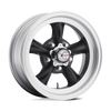 Torq Thrust D - 15in, Cast Aluminum, Satin  Black W/ Machined Lip, 15X7, 5X5.0, -6mm, 885463066707, SAE, 885463066707