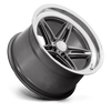 Groove - 18in, Flow Formed Aluminum, Anthracite W/ Diamond Cut Lip, 18X7, 5X4.5, 0mm, 194933330379, SAE J2530 JWL VIA, 194933330379