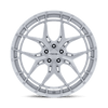 Riviera - 20in, Flow Formed Aluminum, Gloss Silver W/ Brushed Face, 20X11, 5X4.5, 50mm, 194933429035, SAEJ2530, 194933429035