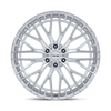 Genoa - 22in, Flow Formed Aluminum, Gloss Silver W/ Machined Face, 22X10, 6X5.5, 20mm, 194933442911, SAEJ2530, 194933442911