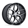 Riviera - 20in, Flow Formed Aluminum, Gloss Black W/ Machined Face, 20X9, 5X112, 45mm, 194933429332, SAEJ2530, 194933429332