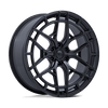 Adria - 22in, Flow Formed Aluminum, Matte Black, 22X10, 6X5.5, 20mm, 194933407613, SAEJ2530, 194933407613