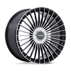 Serene - 22in, Flow Formed Aluminum, Gloss Black W/ Machined Face, 22X10, 5X112/120, 35mm, 194933373277, SAE J2530 JWL VIA, 194933373277